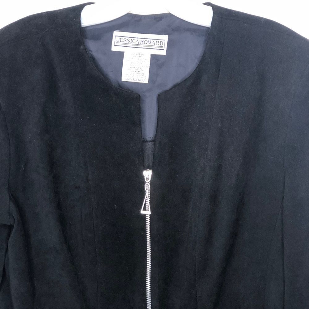 Vintage Jessica Howard Zip Jacket Black‎ - Picture 5 of 8